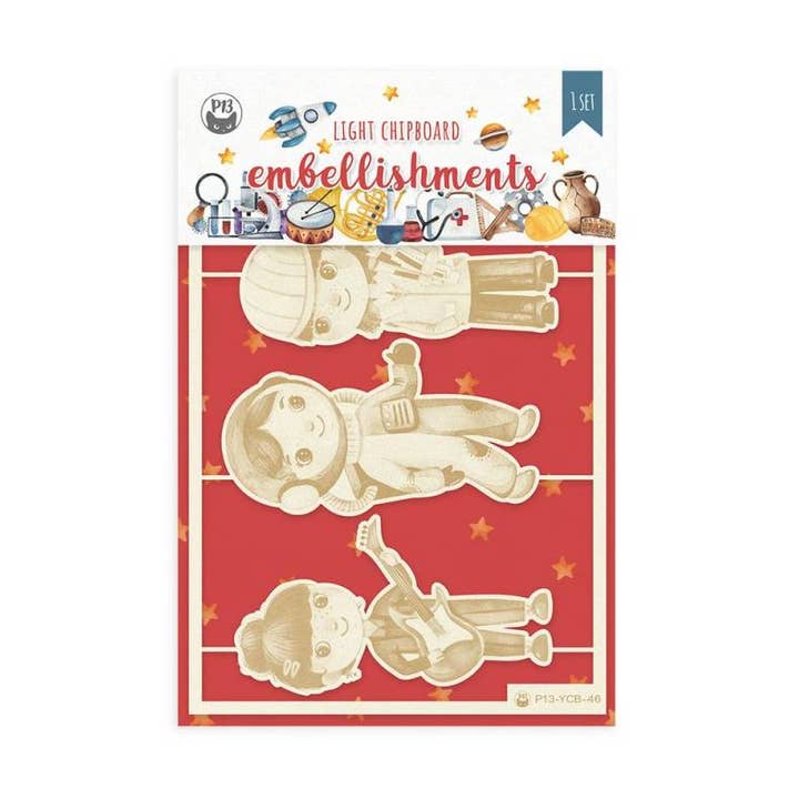 Light Chipboard Embellishments You Can Be 03, 4X6", 4Pcs for wholesale by P13