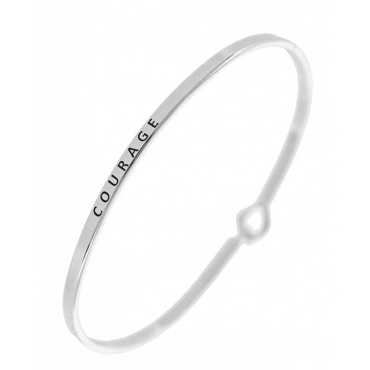 Brazalete de latón con mensaje inspirado en Courage_3 mm, FR2679 para venta al por mayor de 0011 PREMIERE