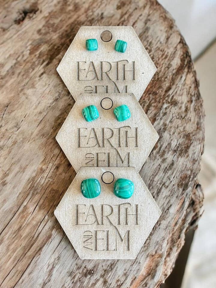 Malakit Pudeørestikker for engroshandel hos Earth & Elm