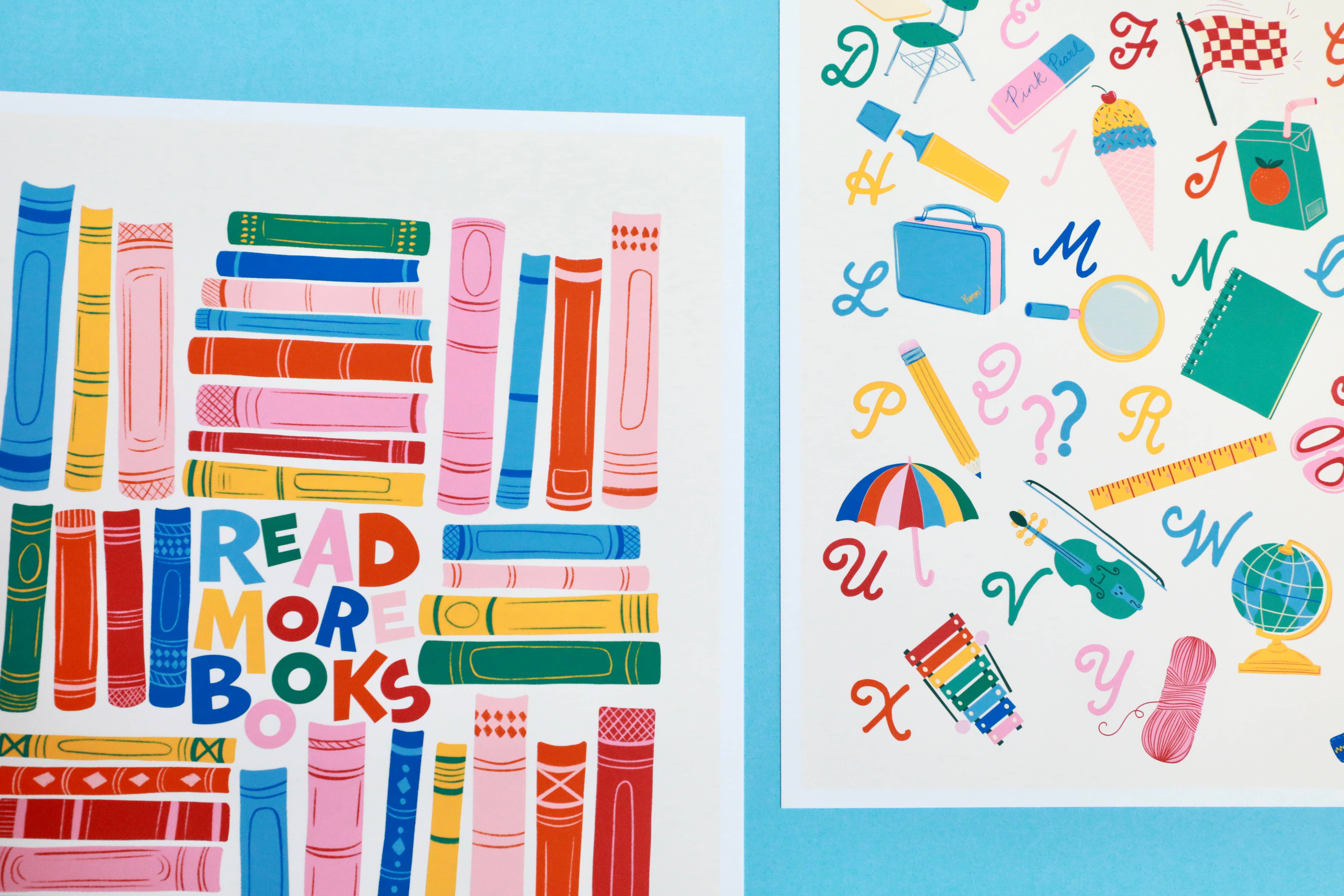 DorothyDear - Wholesale Art Print - Kids & Baby - Read More Books Wall Art Print4