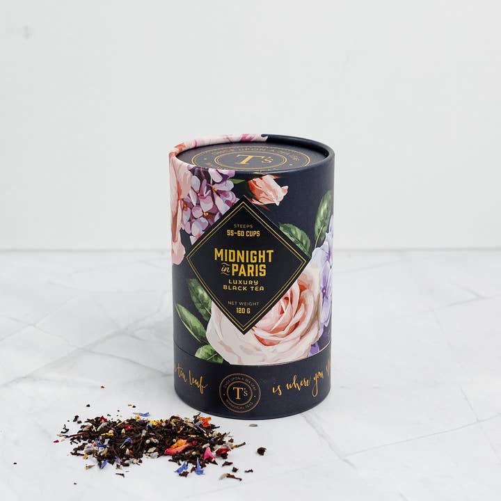 Once Upon a Tea Leaf - Wholesale Loose Tea - Midnight in Paris- Luxury Black Loose Leaf Tea1