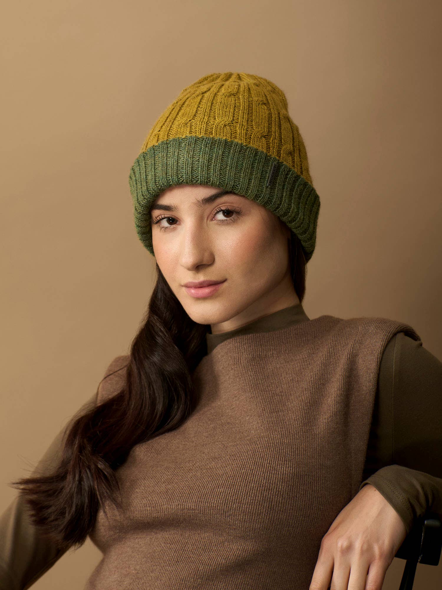 WUAMAN - Alpaca - Wholesale Beanie - Women's - Reversible Baby Alpaca Beanie | Unisex Hat | Cable Knit1