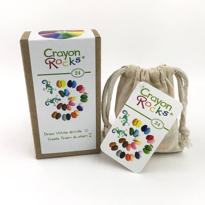 24 crayon rocks in a muslin bag  -On Sale!! LIMITED TIME!!! and other Purchase Wholesale kids arts and crafts. Free Returns & Net 60 Terms on Faire trending on Faire.