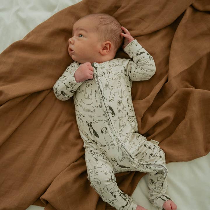 Ellie Sue - Wholesale Jumpsuit - Baby - Good Dog Zipper Romper