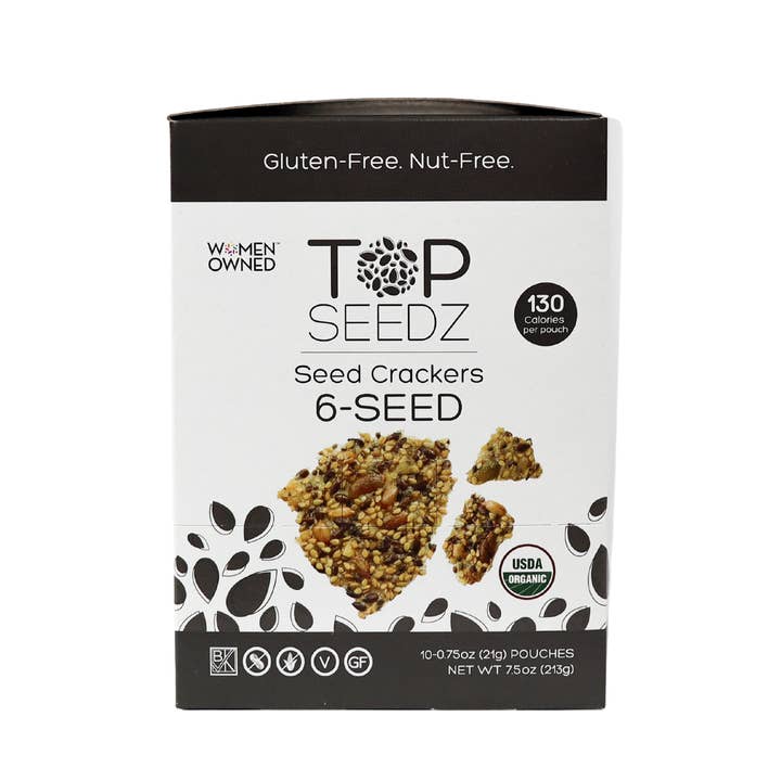 Top Seedz - Wholesale Crackers - 6-Seed Crackers Counter Display - 7.5oz - Four Per Case3
