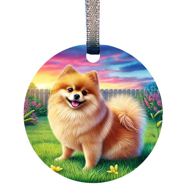 Ornement Miniature Acrylique Poméranien Fauve MSC759 par d'ears pour la vente par d'ears inc.