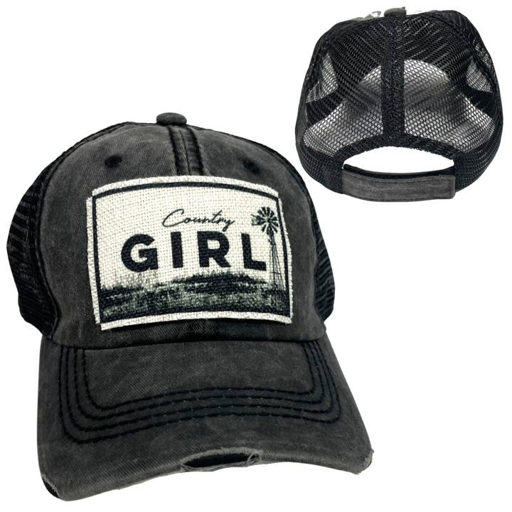 dkhandmade - Vente Casquette de baseball – femme - CASQUETTE DE BASEBALL COUNTRY GIRL | CHAPEAU POUR FEMME | EFFET VIEILLI9