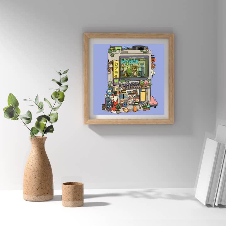 Stampa d'Arte 8x8 Arcade Gameboy per la vendita all'ingrosso da parte di sushiboiiiyy