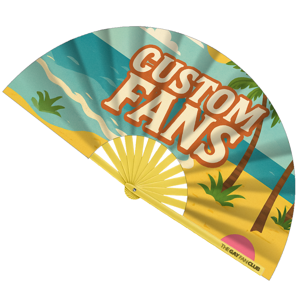 The Gay Fan Club - Wholesale Handheld Folding Fan - Custom Fan Designer9