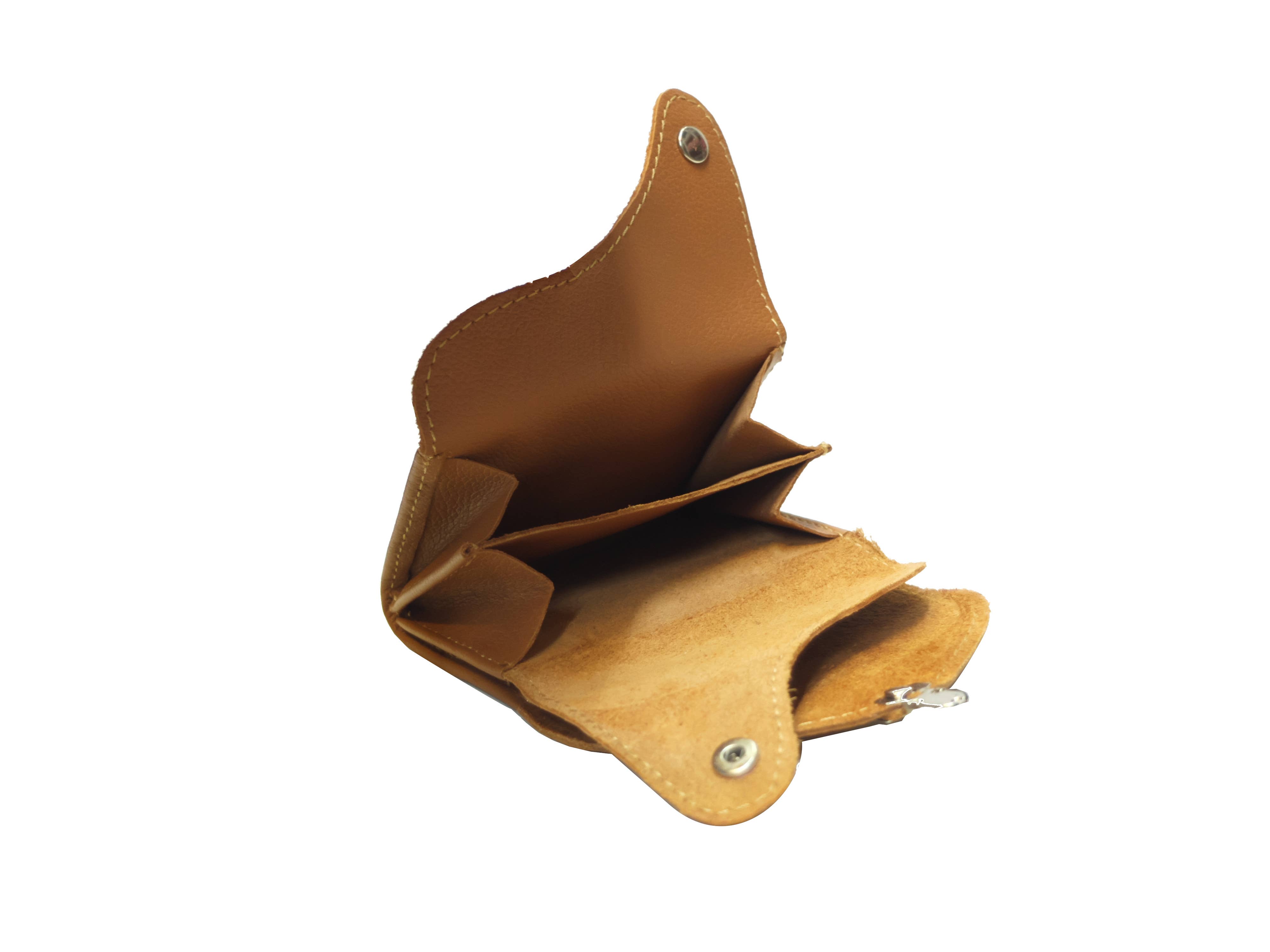 Royal marais - Wholesale Coin Purse - Women's - Tuc triple flap wallet cowhide leather6