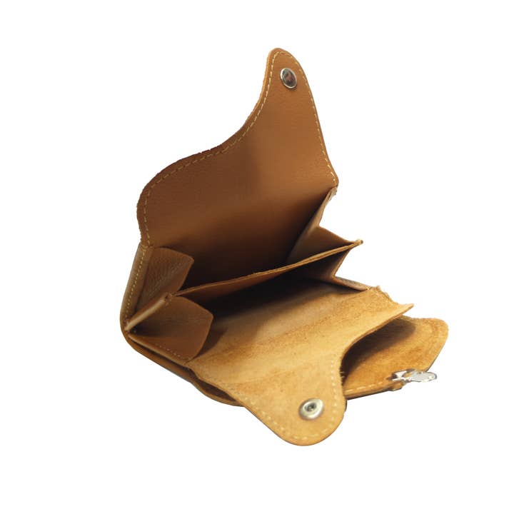 Royal marais - Wholesale Coin Purse - Women's - Tuc triple flap wallet cowhide leather6