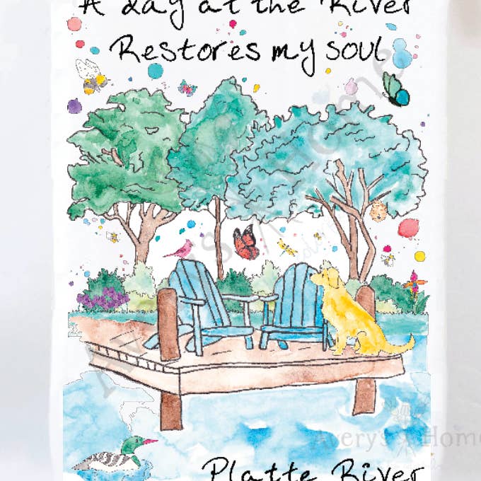 Avery's Home - Wholesale Tea Towel - A Day at the Lake or River Customizable Tea Towel33