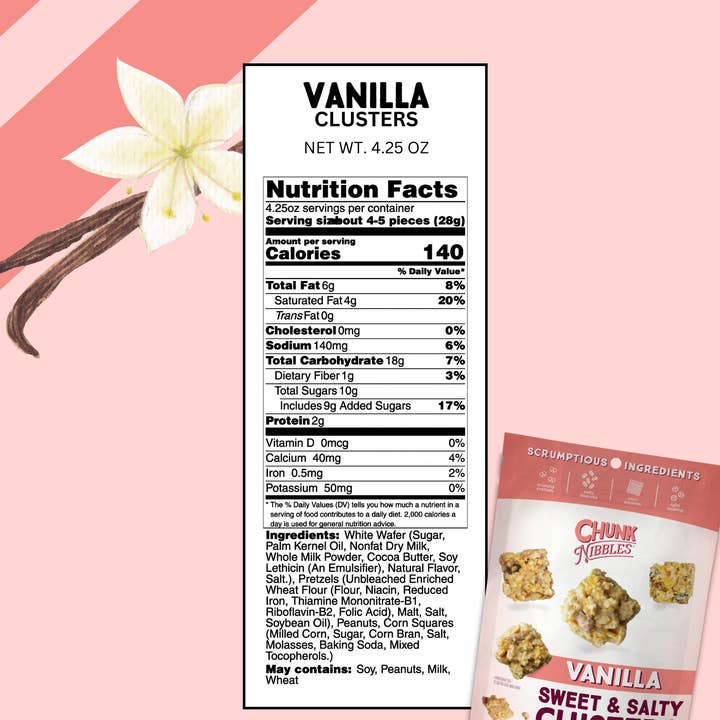 Chunk Nibbles - Wholesale Pretzels - Mixed 4 Flavor Case Chunk Nibbles 4.25oz Pouch 3