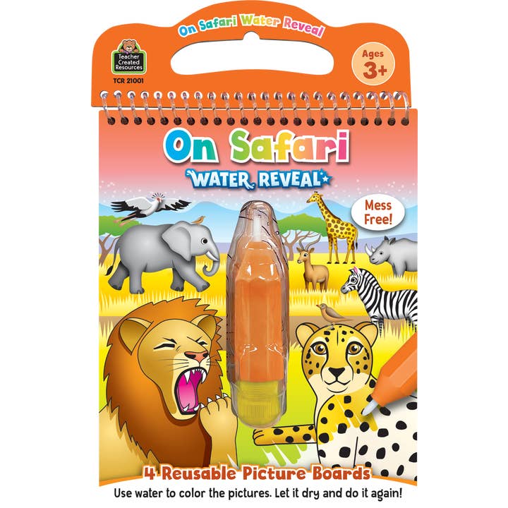 Teacher Created Resources - Wholesale Coloring Book - Kids & Baby - On Safari Water Reveal