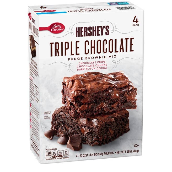 Majestic Wholesale – wholesale Brownie mix – Betty Crocker Hershey Fudge Brownie Mix, 20Z 4PK INSIDE BOX