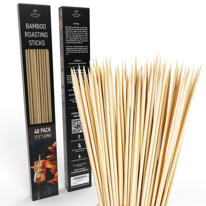 Bamboo Marshmallow Sticks - 40 Extra Long Skewers and other Purchase Wholesale hot dog roasting sticks. Free Returns & Net 60 Terms on Faire trending on Faire.