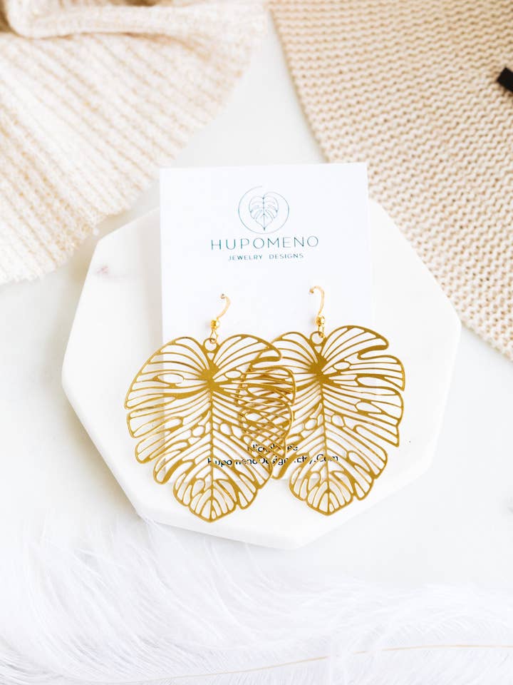 Gold Filigree earrings for wholesale by Hupomeno Designs