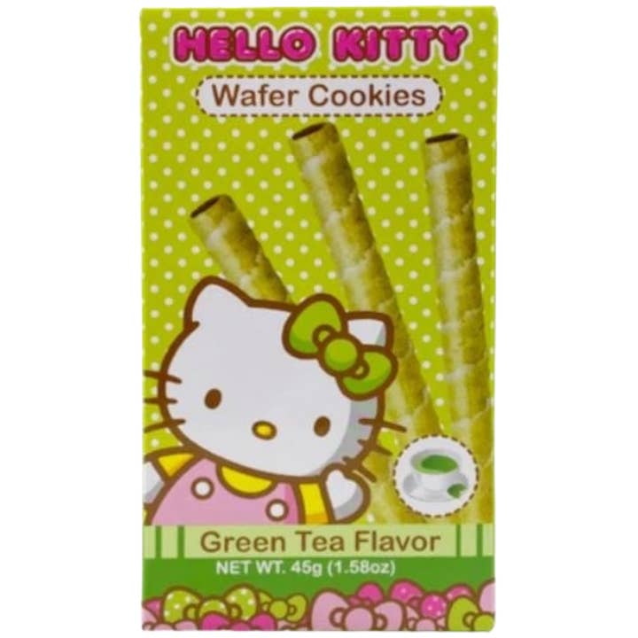 Cow Crack Wholesale - Wholesale Cookie - Hello Kitty Green Tea Wafer Cookies