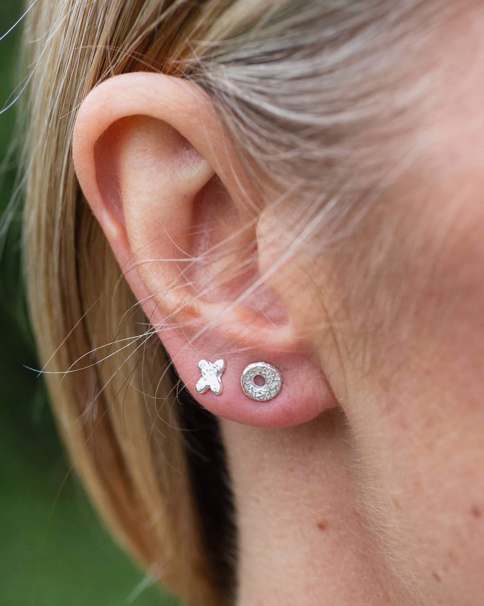 Lucy Kemp Jewellery - Wholesale Stud/Post Earrings - Sterling Silver Mini Studs - Hugs and Kisses2