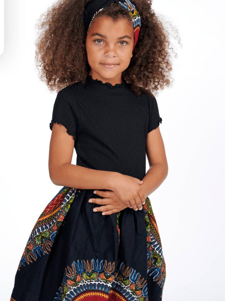 Jupes à imprimé africain Olori pour enfants pour la vente par Ray Darten