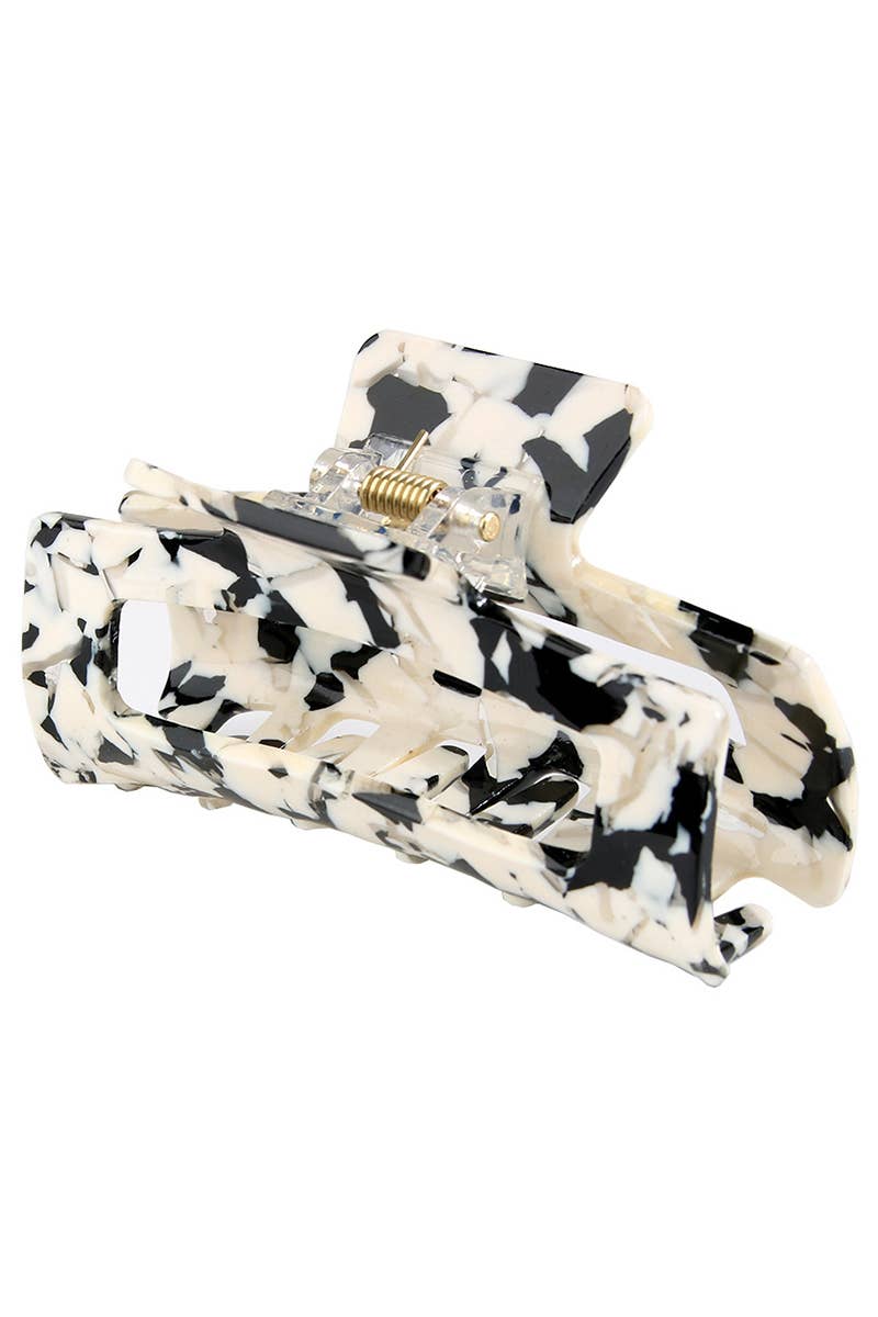 ACCITY - Wholesale Hair Clip - Women's - 3.22" Tortoise Shell Flat Women's Hair Claw Clip_CWAHA00991