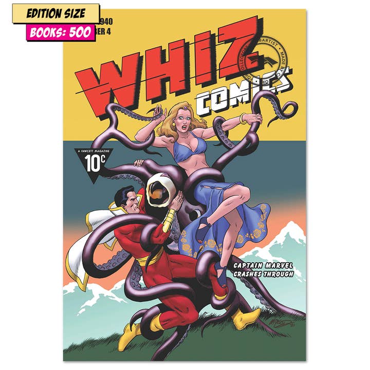 COMIC BOOK | WHIZ COMICS #4 FACSIMILE: Golden Age Tribute by Bob McLeod for wholesale by MBartist Collectibles