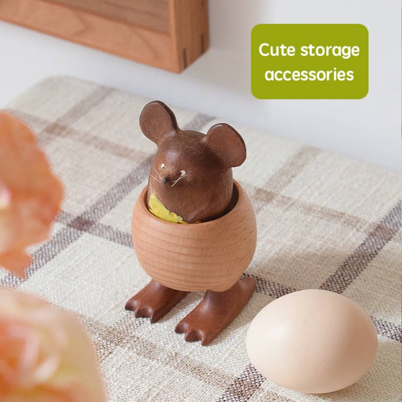 Senser Woodcraft - Wholesale Egg Cup/Holder - Wooden Egg Cup – Little Claw Design in Sapele & Beech1