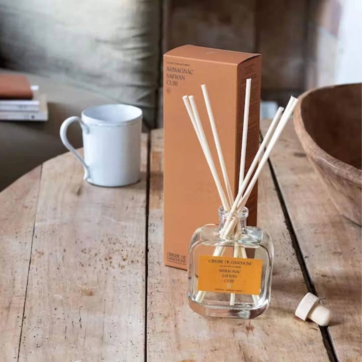 Cirerie de Gascogne (US/CAN)-Distributed by Scents of Europe - Wholesale Reed Diffuser - Armagnac, Saffron, Leather Reed Diffuser