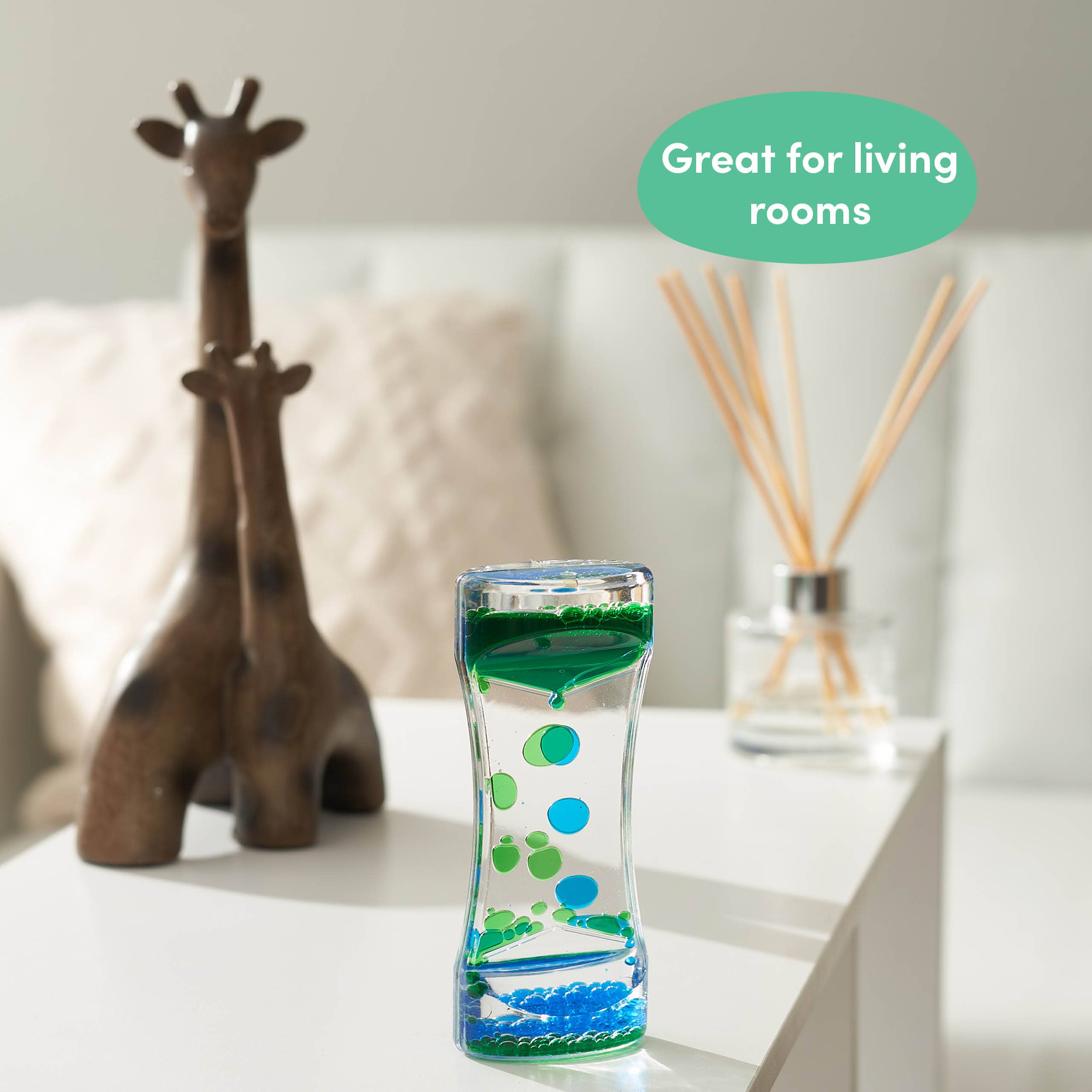 The Twiddlers - Wholesale Fidget Toy - Kids - 1 Pack Liquid Motion Timer Sensory Timer Hourglass, 14cm7