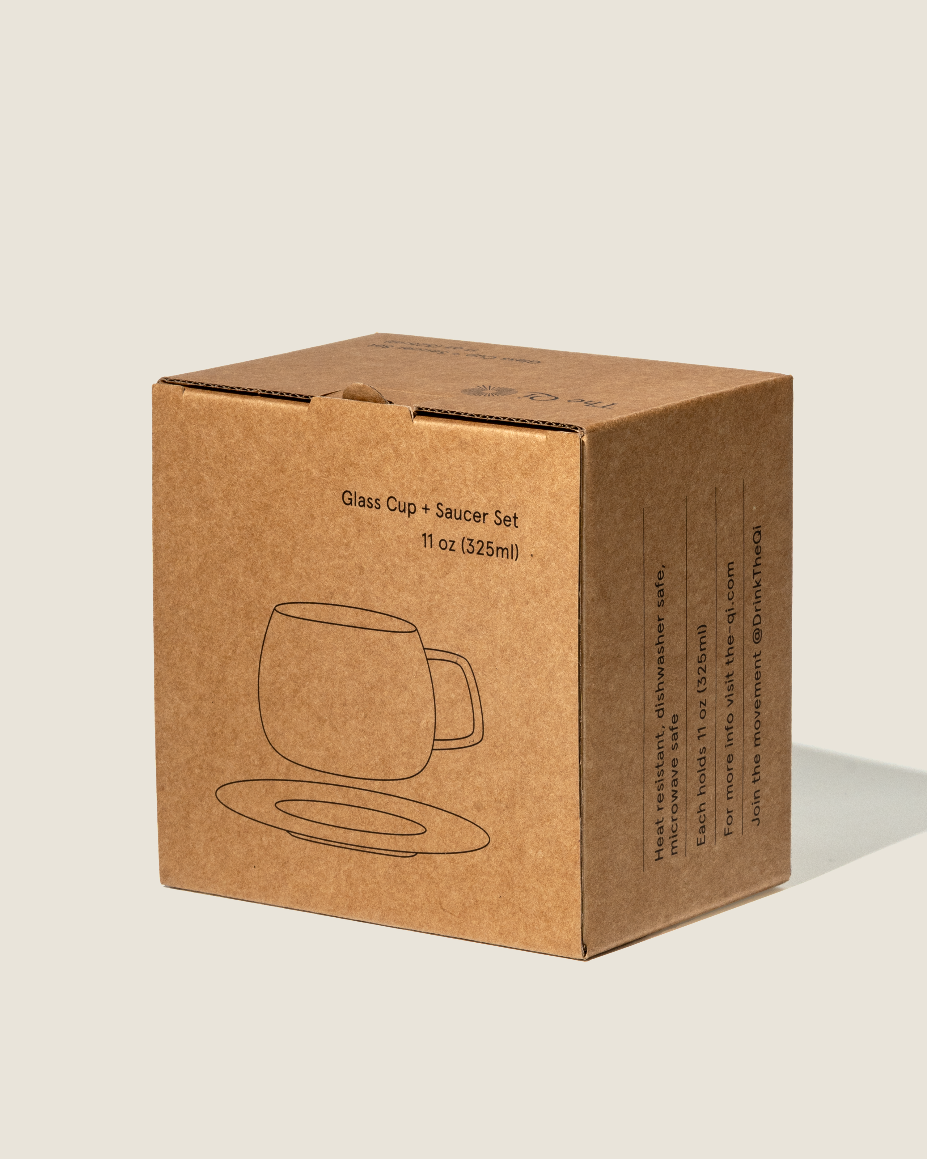 The Qi - Wholesale Coffee/Tea Cup - Glass cup + saucer set1