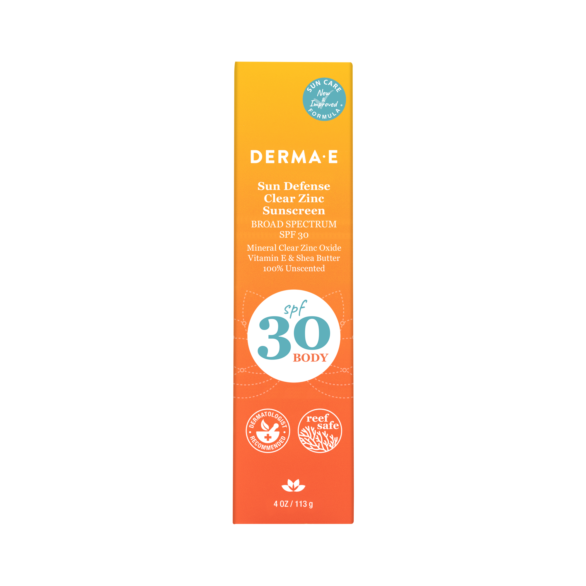 DERMA E - Wholesale Sunscreen - Sun Defense Clear Zinc Sunscreen SPF 30 Body2