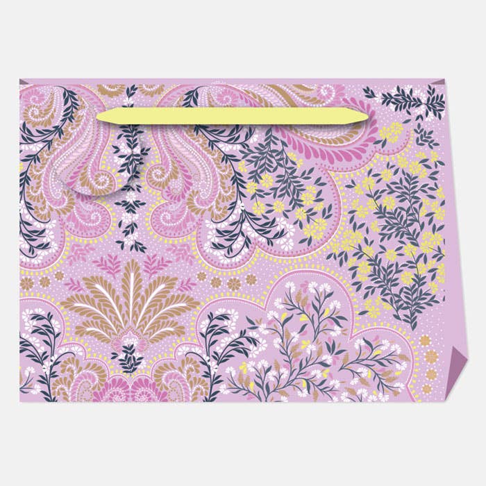 Decorative Filigree Extra Wide Gift Bag - Case of 12 for wholesale by Sara Miller London