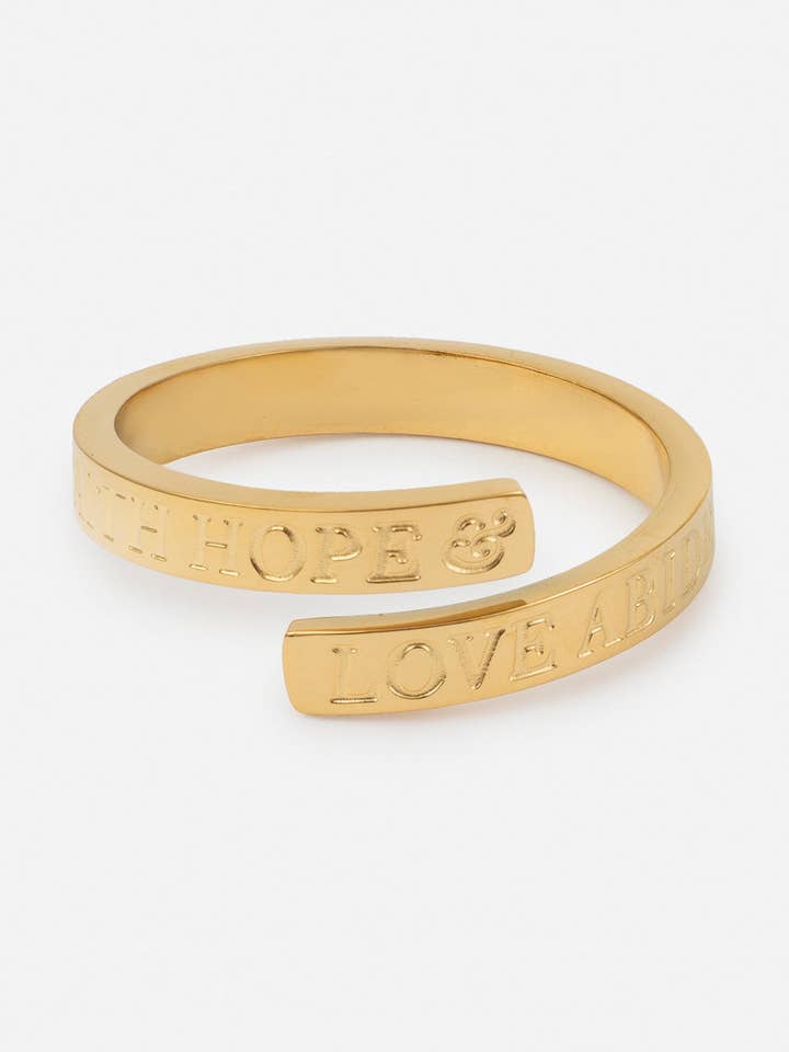 Faith Hope Love Ring for wholesale by Elevated Faith