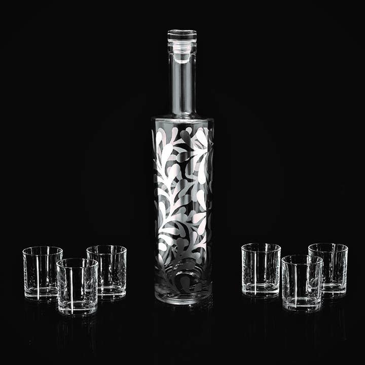 Arbiter - Vendita all'ingrosso Bicchieri da cocktail/superalcolici - SET LIQUORE EGIZIA LUSSO DULCAMARA ARGENTO