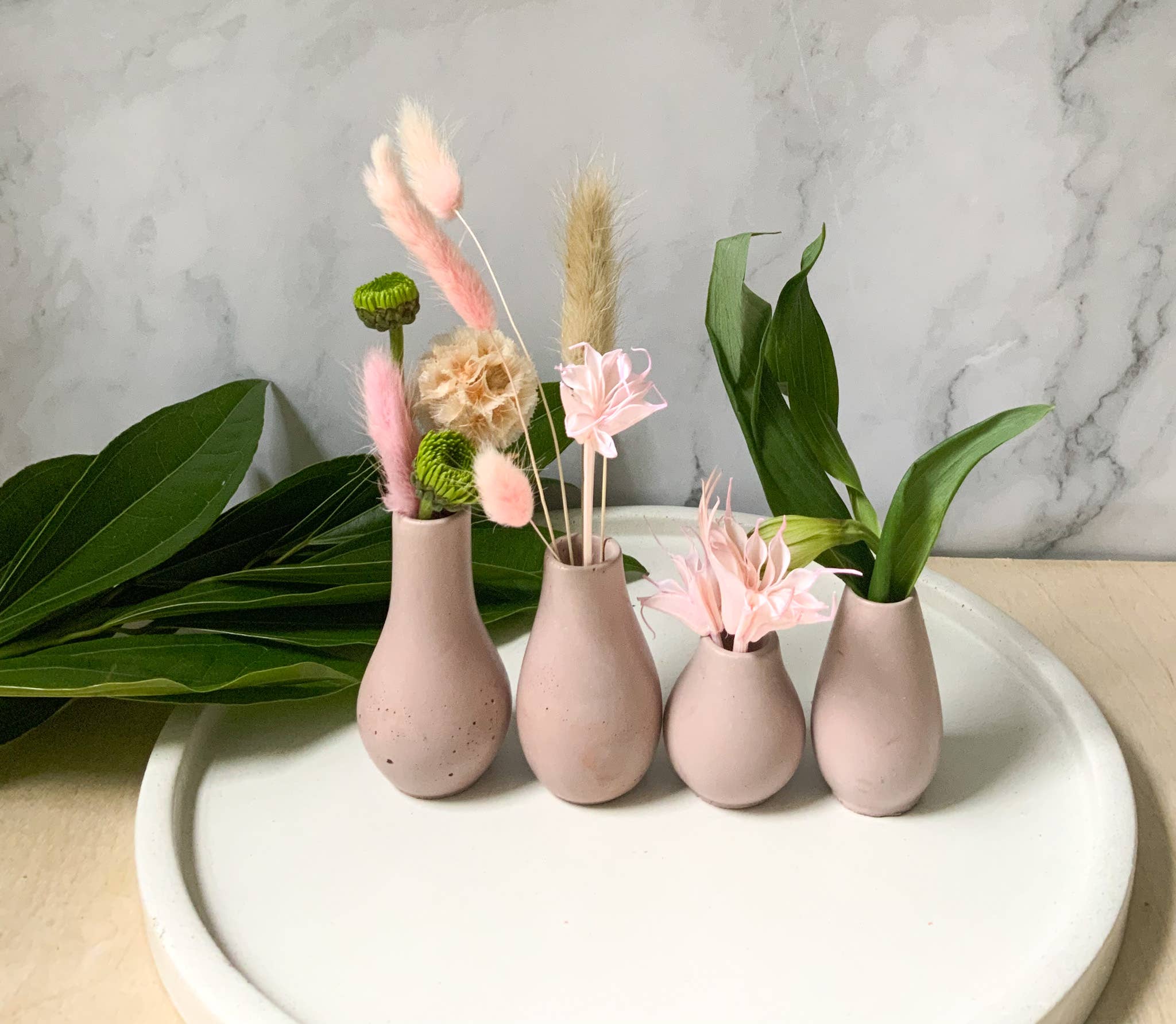 Left Corner Goods - Wholesale Vase - Miniature Concrete Bud Vases | Small Flower Vases4