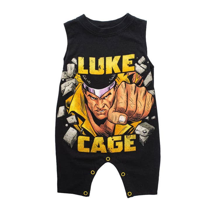 Luke Cage T-Shirt Onesie for wholesale by Lola’s Classic Babies LLC