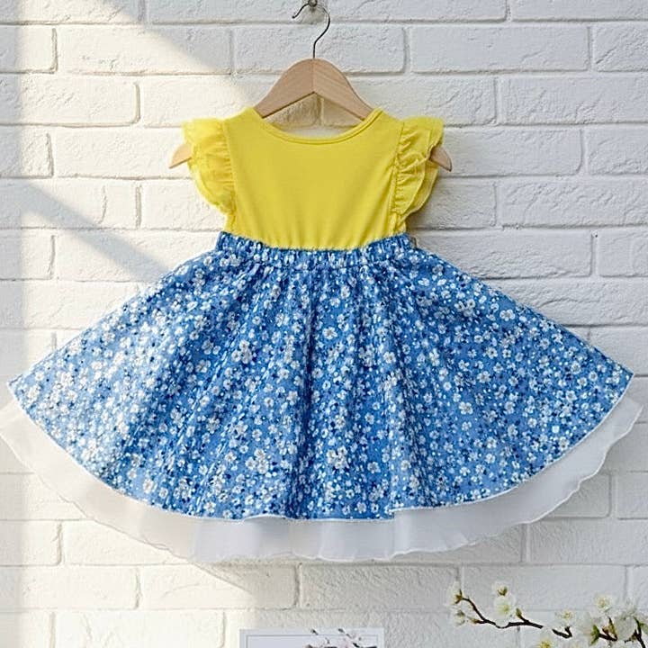 Organic Cotton Dress for Girls | Breathable Fabric |Blossom for wholesale by Ozznek Children’s Footwear & Apparel Brand