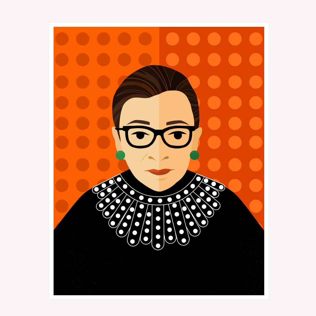 Amber Leaders Designs - Wholesale Art Print - Notorious RBG Art Print1