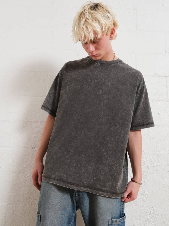 Threadheads - Wholesale T-shirt – Unisex - Wash Tee 2 Pack: Grey Stone1