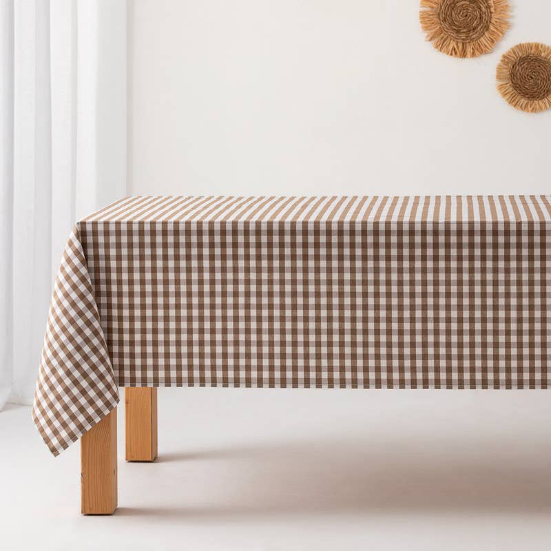 GAMUSI – wholesale Duk – Fläckbeständigt vaxdukstyg med vichy-rutigt bomullsmönster33