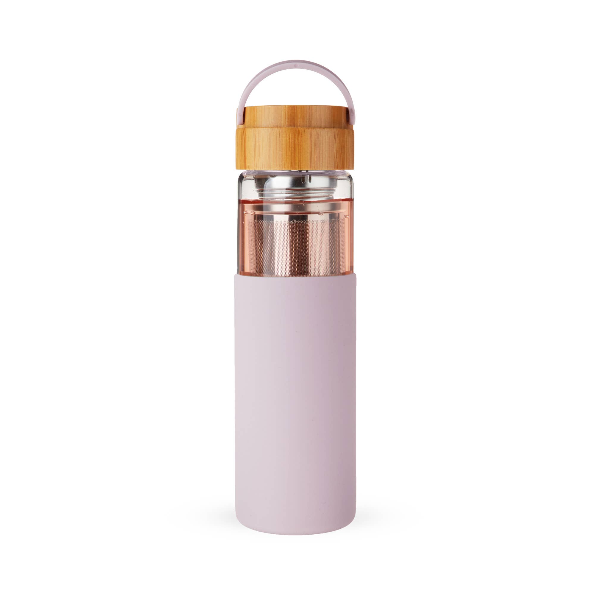 Pinky Up - Wholesale Insulated Mug/Tumbler - Dana™ Glass Travel Mug Infuser and Silicone Sleeve Lavender2