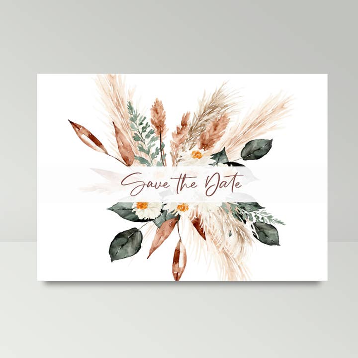 Save the Date - Postkarten Hochzeit (Boho) für den Großhandel von fabelie Design