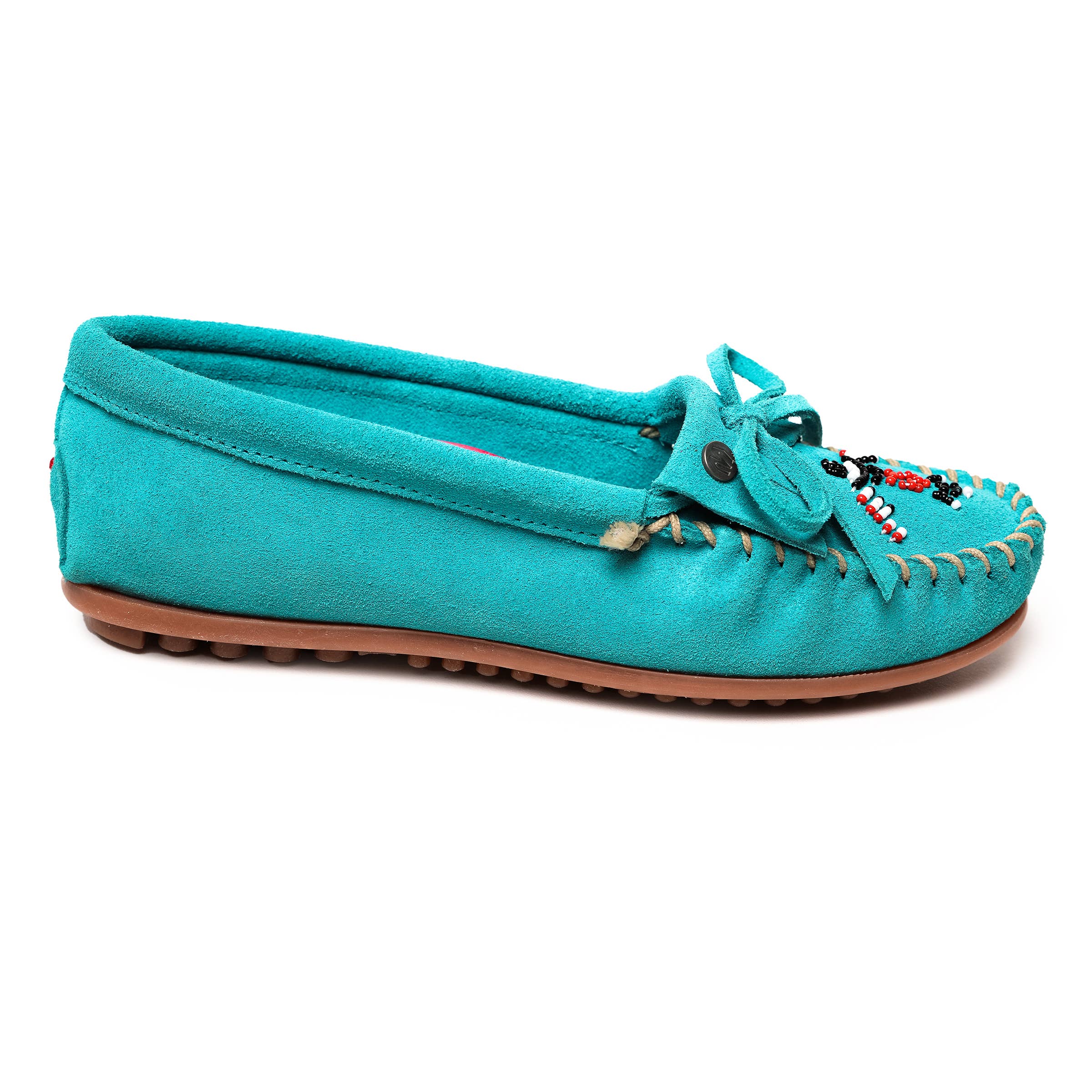 Minnetonka - Wholesale Flats/Loafers - Women's - Women's Thunderbird Animikii Suede Beaded Moccasin25