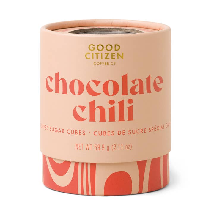 Sucre en cubes - Chili au chocolat, 30 unités pour la vente par Good Citizen Coffee