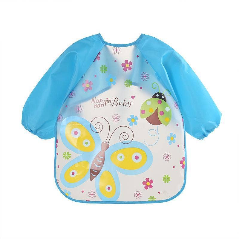KiddieKickz - Vente Tablier – enfant - Tablier imperméable à manches longues Cute Bibs, blouse d'alimentation pour enfants13