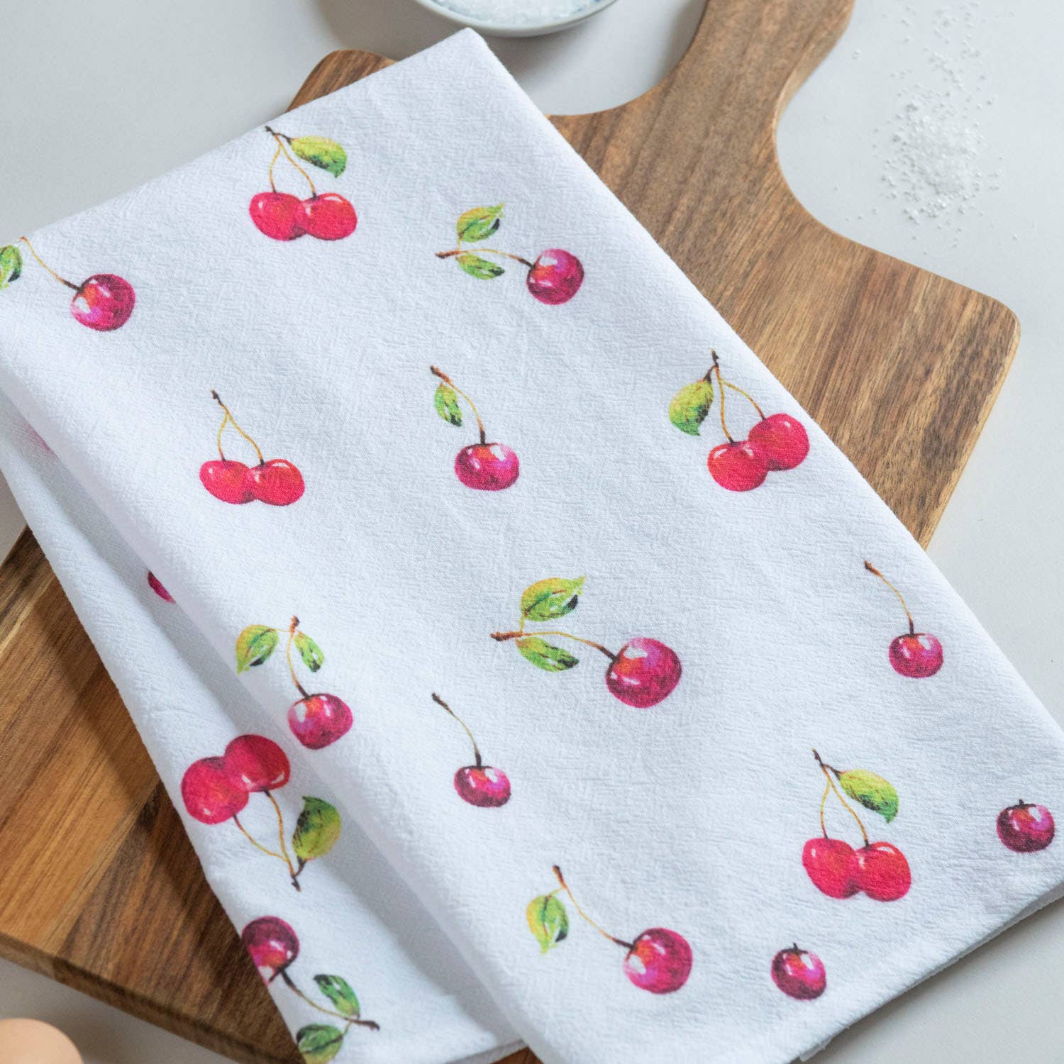 Alla Dickson Art – Toalha de chá por atacado – Toalha de Cerejas Toalha de Chá de Cerejas Padrão de Cerejas Toalha de Cozinha4