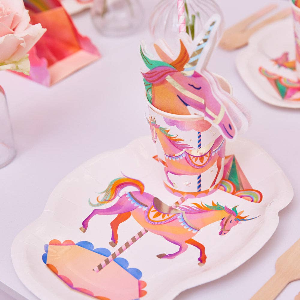Party Pieces – wholesale Disposable plate – Unicorn Fairy Princess Paper Party Plates (x8)2