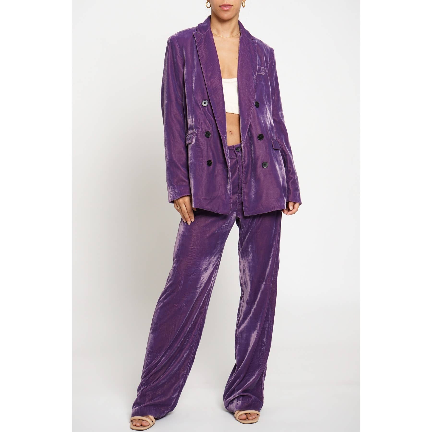 Sans Souci - Wholesale Blazer - Women's - VELVET BLAZER3