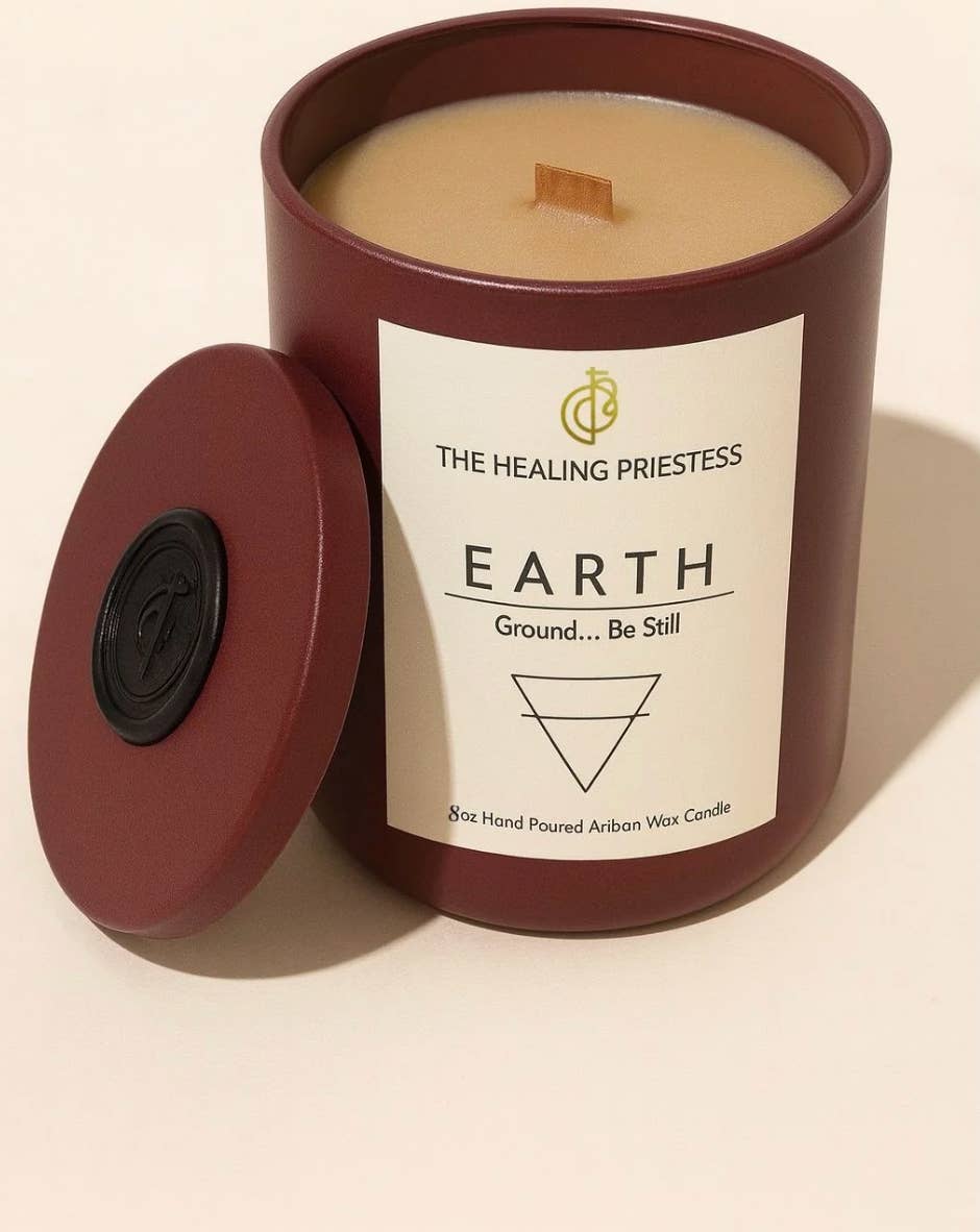 The Spiritual Alchemists - Wholesale Jar/Filled Candle - EARTH Candle | The Elements Collection