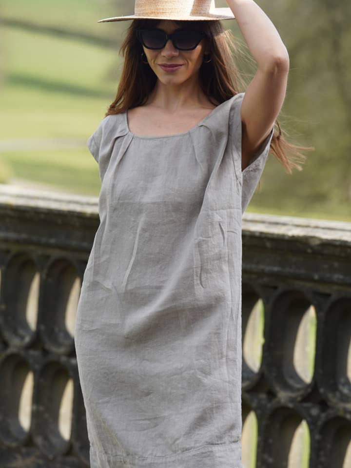 Sauths - Wholesale Dress - Women's - Irma - Linen Dress in Various Colors2
